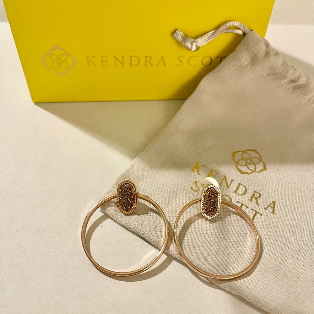 Kendra Scott Rose Gold Hoop Earrings
